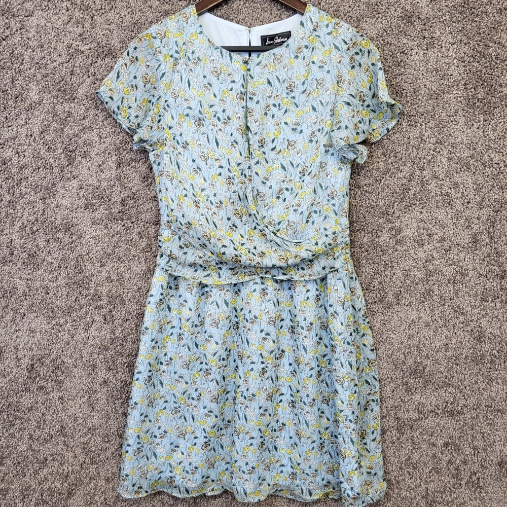 Sam Edelman Printed Chiffon Minidress Women 8 Blue NWT Floral Wrap K688